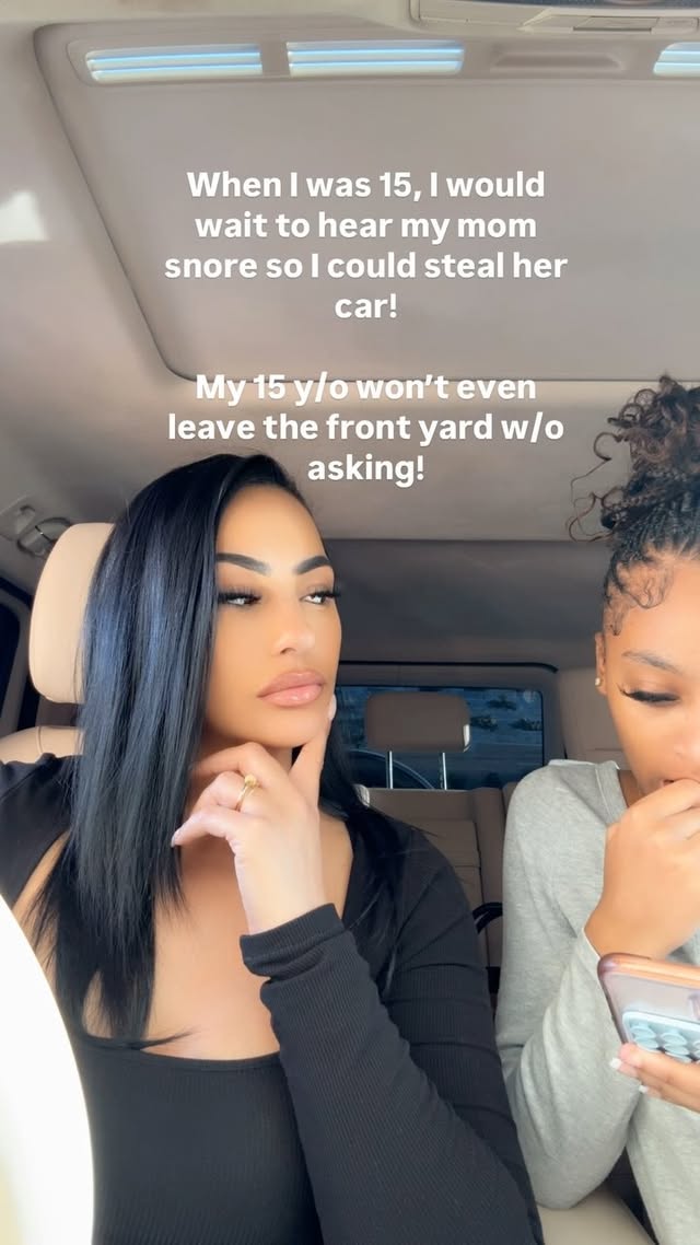 How times have changed!!! We were OUTSIDEEEE! Who else use to steal mom’s car soon as she started snoring? 😂 by @msdecordon
