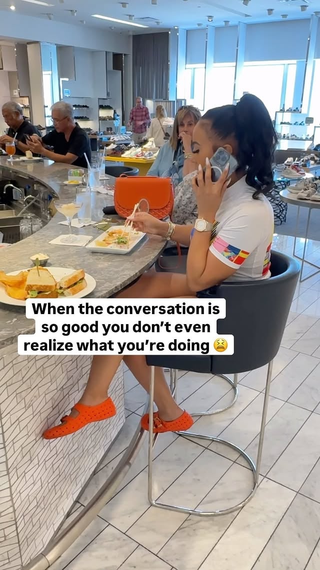 Did she take advantage or should I pay more attention bc did I just buy this lady some shoes? 😩 by @msdecordon