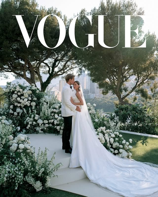 2025-06-28, got married to the love of my life! Full wedding story now on @voguefrance, link on story and in my bio 🤍 Planning & design @whiteedenweddingsPhotographer @gregfinckVideographer @laurentrostaingDress @rimearodakyBridesmaids dresses @bymalina Venue Villa La Vigie @montecarlosbm Entertainment @elanartists DJ @thomasdusseune Floral design @missrose_by_perine Beauty @beautypami @amandinebmakeup Production @aucop_event Stationery @silentwordstudio Bridal dresser @goldleafbrides Rentals @options_Nice @deco_flamme by @lovisabarkman
