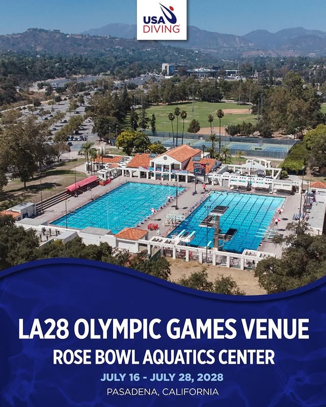LA28 just leveled 🆙In case you missed it, Rose Bowl Aquatics Center will be the home of diving in the 2028 LA Olympic Games 🇺🇸Get all the details at the link in our bio! by @usa_diving