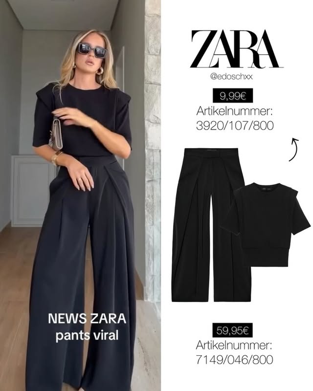 Links in der Story 🤍🫶🏽Swipe to Left 👈🏽 Habe euch 5 aktuelle Outfits rausgesucht!!1. Outfit:* Oberteil von Zara für 9,99€ Artikelnummer: 3920/107/800* Hose von Zara für 59,95€Artikelnummer: 7149/046/800—2. Outfit:* Oberteil von Stradivarius für 25,99€ Artikelnummer: 6603/369/433* Hose von Stradivarius für 39,99€Artikelnummer: 4537/774/433—3. Outfit:* Hose von Bershka für 25,99€ Artikelnummer: 5112/741/802—4. Outfit:* Kleid von Zara für 45,95€ Artikelnummer: 9747/777/800—5. Outfit:* Heels von Mango für 39,99€Artikelnummer: 27061228 💌🌙 by @edoschxx