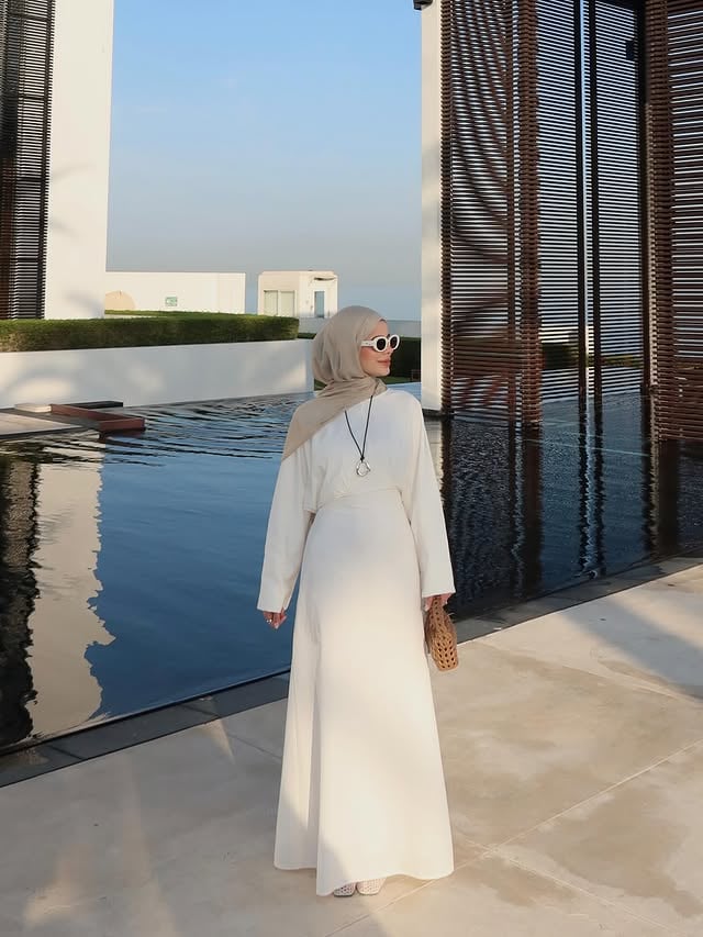 Elbise renkleriyle stokta ✨🤍ÜRÜN KOD: 2363#akış #hijab #hijabfashion #akış by @modaaksaa