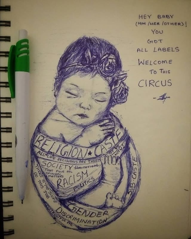 Pen sketch - art by sandy .(Original)............. #artist #artistsoninstagram #artwork #conceptartist #womenharassment #womenempowerment #stopwomenviolence #feminist #feminism #protectwomen #arts_junction #arts_junction #artistsoninstagram #art #conceptart #conceptartist #theview #arts #instaart #art_spotlight #sketch #sketching #sketchbook #sketches #sketch_daily #pencildrawing #pencilart #pencilsketching #pencilsketch #dailyart #child #children #society by @sandhya.akundi
