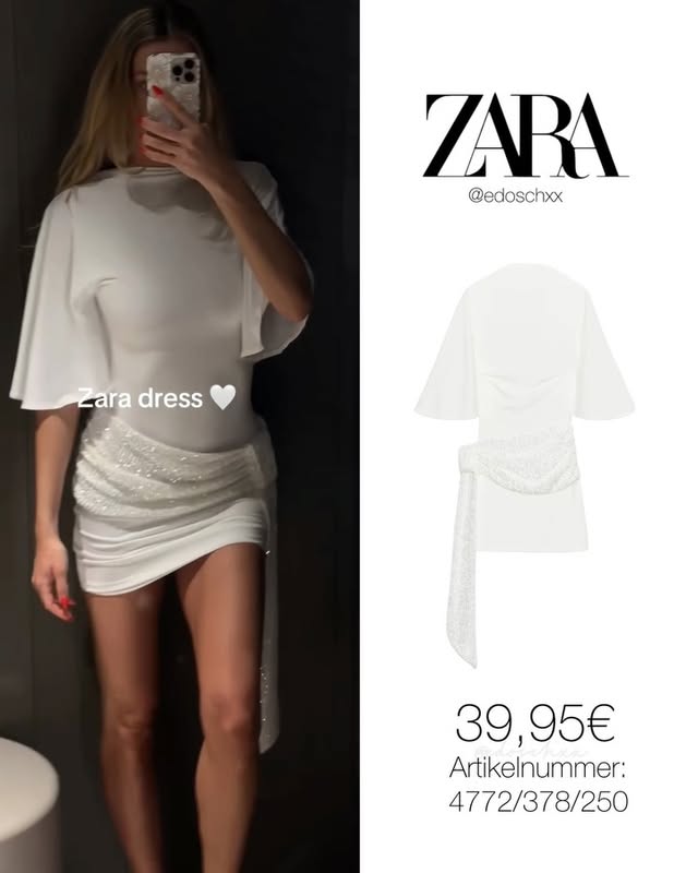 Links in der Story 🤍🫶🏽Swipe to Left 👈🏽 Habe euch 5 aktuelle Outfits rausgesucht!!1. Outfit:* Kleid von Zara für 39,95€ Artikelnummer: 4772/378/250—2. Outfit:* Oberteil von Stradivarius für 25,99€ Artikelnummer: 8724/371/001* Hose von Stradivarius für 29,99€Artikelnummer: 8737/276/001—3. Outfit:* Jeans von H&M für 39,99€ Artikelnummer: 1338987001—4. Outfit:* Oberteil von Stradivarius für 25,99€ Artikelnummer: 6603/369/400* Hose von Stradivarius für 39,99€Artikelnummer: 4537/774/400—5. Outfit:* Schuhe von Mango für 35,99€ Artikelnummer: 27032004 💌🌙 by @edoschxx