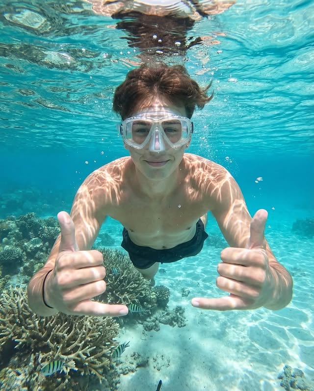 I love swimming with fish by @danielcollados