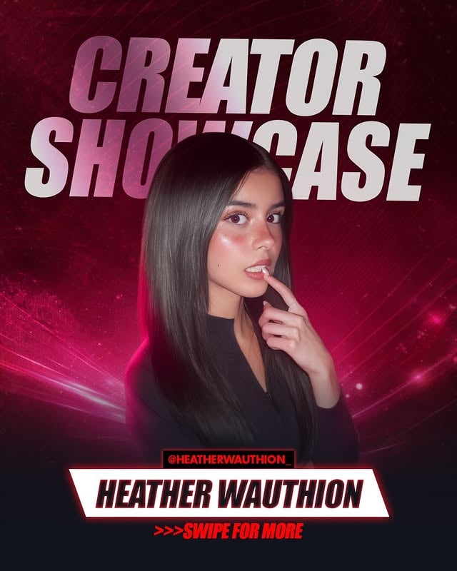 Introducing @heatherwauthion ❤️A fast-rising personality who has turned short-form entertainment into a signature style of her own. Since beginning her TikTok journey in July 2023, she has built remarkable momentum and received over 201 million likes and multiple viral breakout videos, proving her ability to tap into internet culture in a way that resonates deeply with Gen Z audiences. Swipe to learn more ➡️#rapturemind #heatherwauthion by @heatherwauthion