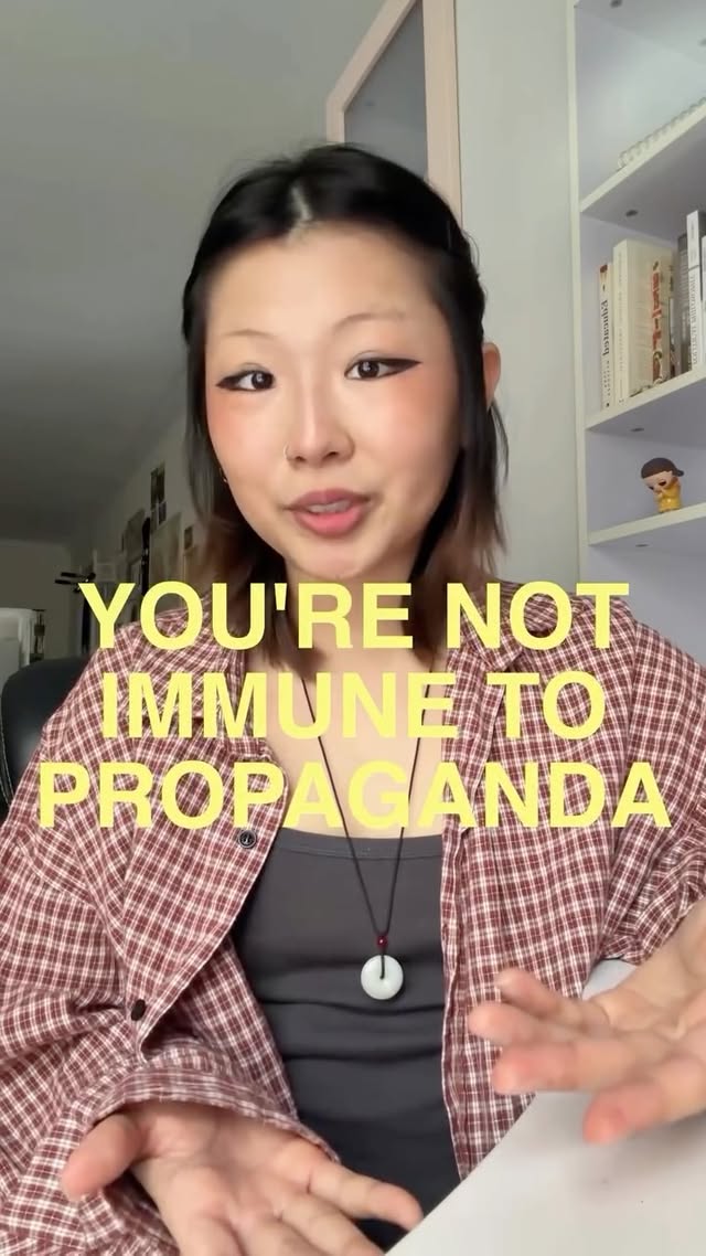On propaganda, bias, and manufacturing consent Media literacy involves recognizing context. We didn’t fall out of a coconut tree and dogma exists everywhere on the political spectrum, so it’s about being aware and interrogating it. Ground News helps me remember that Subscribe to their vantage plan for 40% off at groundnews.com/glass 💯#groundnewspartner #politics #philosophy #theory #medialiteracy by @_glassmuseum
