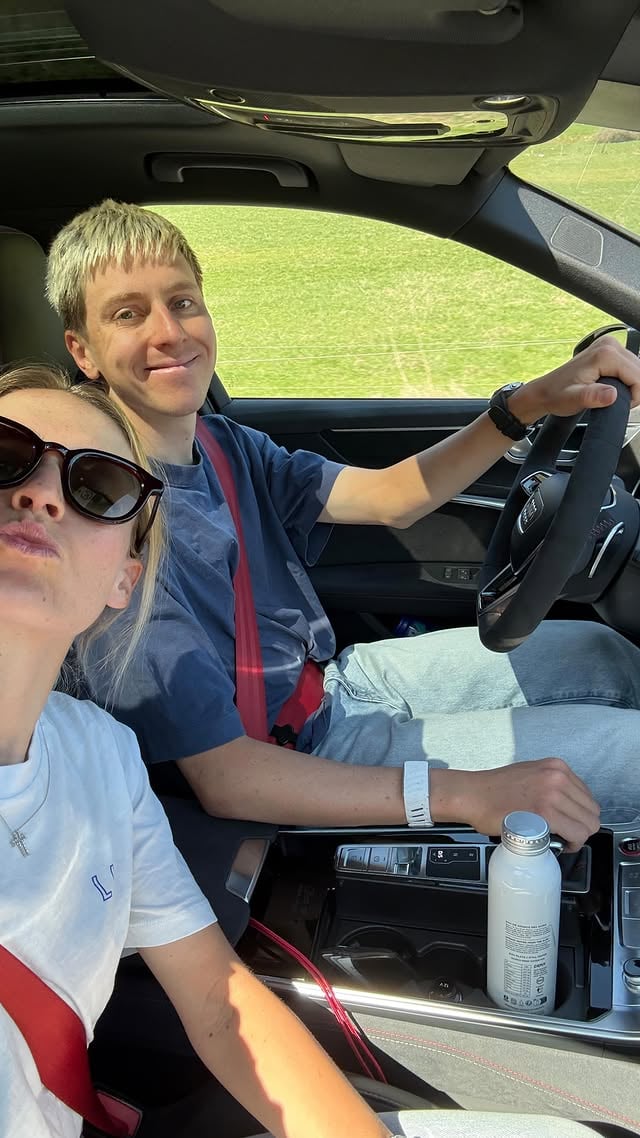 Weekend well spent ♥️ @urskazigart 🥰 by @tadejpogacar