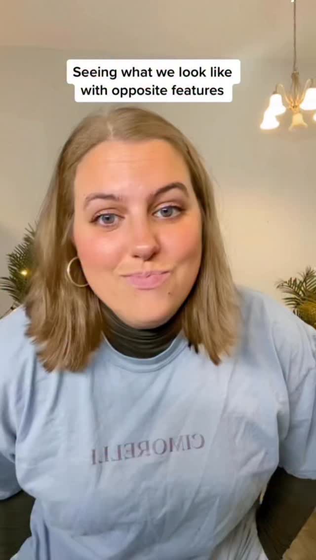 Ok be honest which one of us looks the best as a blonde 😂🤷🏻‍♀️Throwback to trying out this blonde filter HAHAHA #cimorelli #hairstyle #haircolor #hair by @cimorelliband