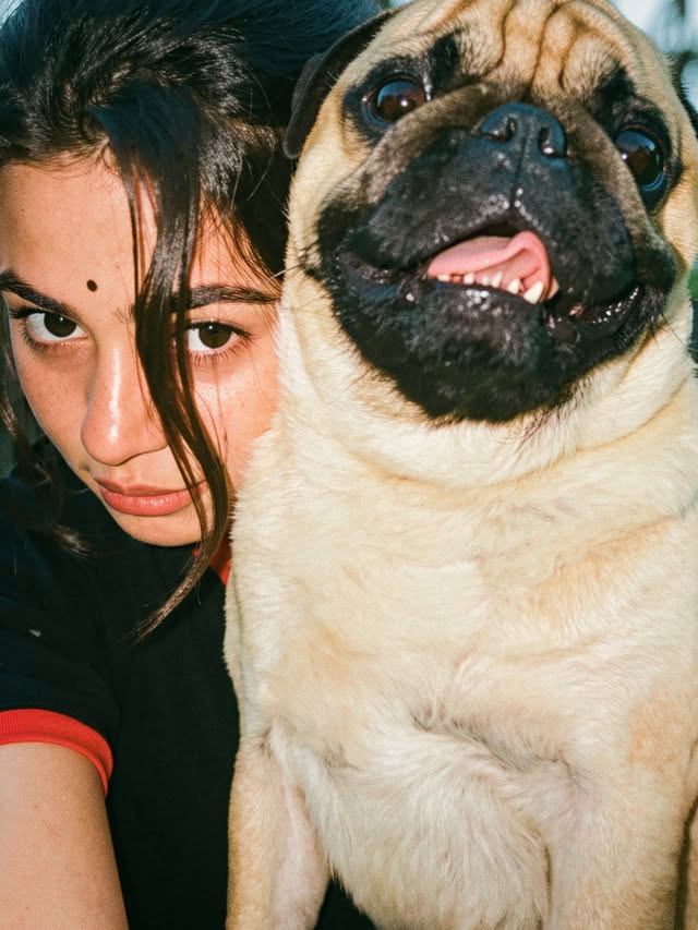 With my 6-year-old son 🐾 Sparky Boy 😘🫶#pug #pets #loveanimals
