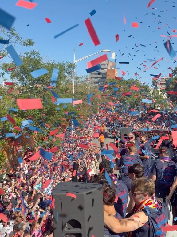 Em podria acostumar a més dies així… haurem de seguir guanyant!!! #ForçaBarça 💙❤️ by @ericgm3