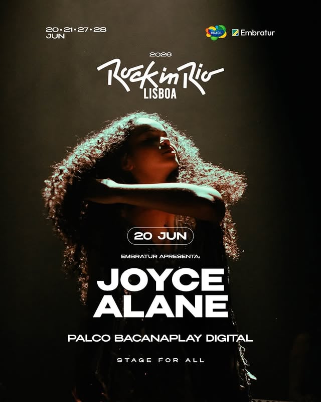 E meu primeiro show fora do Brasil é no @rockinriolisboa!!! Ansiosa pra ver até onde minha voz consegue me levar. Até dia 20! ♥️