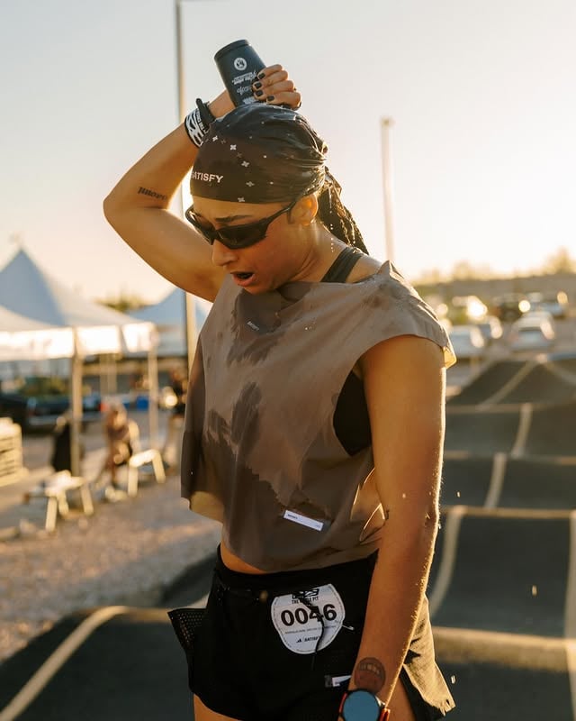 you never seen no shit like this THE CIRCLE PIT @adidasrunning @satisfyrunning thank you for bringing me out to suffer by @solesndsouls