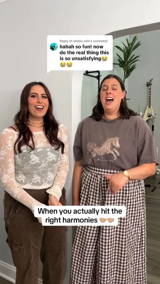 When the harmony actually works 😂 by @cimorelliband