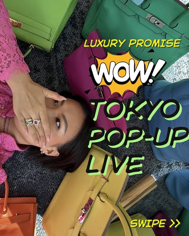 <SWIPE>👀Luxury Promise Takes Tokyo With an Immersive Pop-Up Boutique This May 🇯🇵🌸🍱 26th- 31stTokyo’s luxury scene is about to get even ❤️‍🔥hotter ❤️‍🔥as Luxury Promise brings rare Hermès, vintage Chanel, and collector-level treasures 💎💍together under one roof. Whether you’re in Tokyo and able to shop the pop up or relaxing at home- THIS WEEK IS GOING TO BE EPIC 🔥 Tap link 🔗 in bio for details or visit PurseBop.comStay tuned to the @luxurypromise / @sabrinasadiq pages 🥳#vintagechanel #vintagehermes #tokyohandbags #vintageluxury by @pursebop
