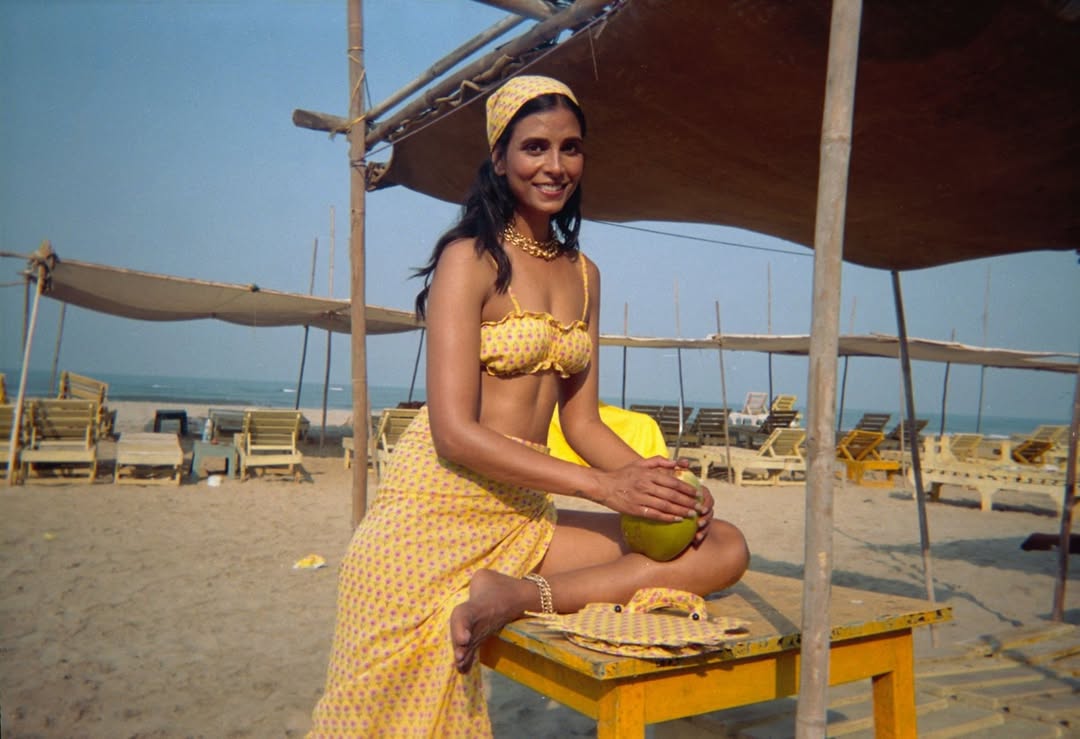 🌞🐠🧜‍♀️ summer by the beach 🏝️👙🌴ft. Our Jaipur Wrap Skirt, Bordi Bralette paired with a matching Bandana and Carb Bag. Shop now on thepdkfstore.com by @thepdkfstore