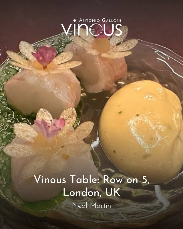 "Freshly minted two stars, gunning for a third. A wunderkind chef. Star-studded wine list. Award-winning sommelier. If ever a new restaurant was earmarked for the Vinous Table treatment, it is Row On 5." Click the link in our bio to read Neal Martin's new article, Vinous Table: Row on 5, London, UK, on Vinous now. by @vinousmedia