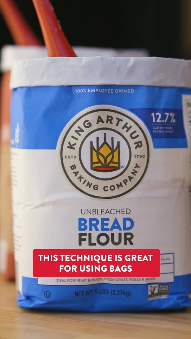 Here's the secret to those perfectly folded flour bags in our videos! 🤫Grab a ProKeeper+ at the link in our profile >> @kingarthurbaking by @kingarthurbaking