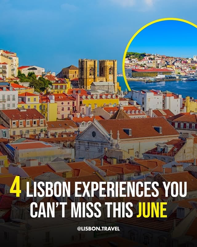 4 must-do experiences in Lisbon this June that you can’t miss 🇵🇹✨1️⃣ Alfama Hidden Gems – Wander Lisbon’s oldest neighborhood, discover street art, secret viewpoints, and the best local pastel de nata spots.2️⃣ Tram 28 Adventure – Hop on this iconic vintage tram for a ride through the city’s most photogenic streets and historic landmarks.3️⃣ Sunset at Miradouro da Senhora do Monte – Catch the city bathed in golden light, with unbeatable panoramic views of rooftops and the Tagus River. 4️⃣Fado Night – Immerse yourself in Lisbon’s soulful music at an authentic Fado house. 🎶Which spot would you snap your first by @lisbon.travel