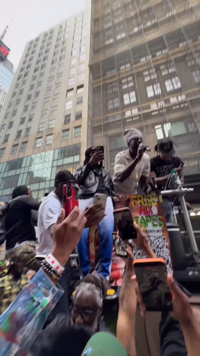 Time is the master. 
Here we are in Times Square.
Too Too Bad 🔊