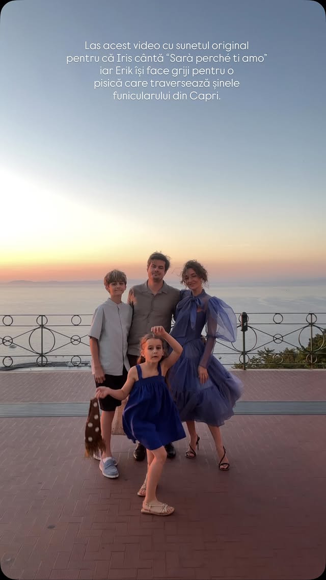 De multe ori se pierde tot farmecul filmului original la edit, atunci când pun melodiile deasupra. Cred că acesta ar fi trebuit să fie un outfit check, unde eu i-am gătit pe toți și i-am scos frumos la plimbare la apus în Capri. by @gabriela.atanasov