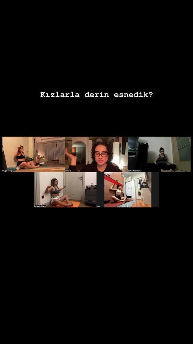 Sınıflara bayılyorum yaaaa beraber yoga yapmak bambaşkaaa hahshshshsjjd by @daglimrv