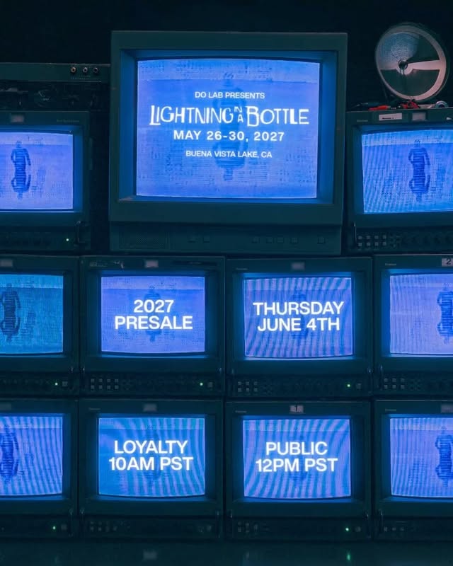 Welcome to your future 🌎 2027 Presale begins this Thursday at 10AM PST for previous attendees and 12pm PST for general public.12 Month Payment Plans available on all orders starting at $32 a month after shipping + fees. This payment plan will only be available during the presale. The 2027 presale is your ONLY chance to get access to Tier 1 Passes and they will go fast. Register now to get first access while supplies last and a chance to be upgraded to VIP+.Group Campsites = priority placement is given based on your purchase date/time. The earlier you get your Group Campsite, the better placement you’ll receive. Swipe through for all info now 🛰️ by @libfestival