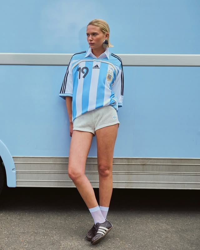 Trending stripes and crochet for match day with @adidas by @asos