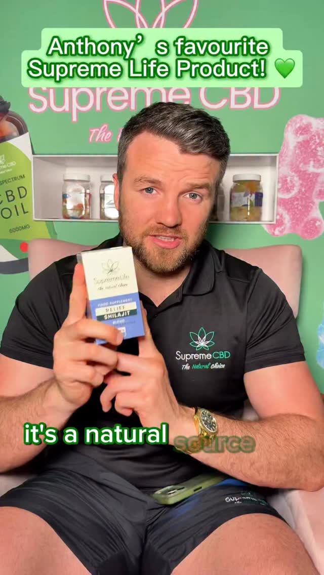 The boss’ face product! Everyone loves to know what Anthony’s favourites are from the CBD range, but what about our Supreme Life range? 🤔 Shilajit has so many different benefits if you’re looking for a natural testosterone booster, increased energy and performance levels! Grab some from the DMs today! 💚#supremecbd by @afowler06