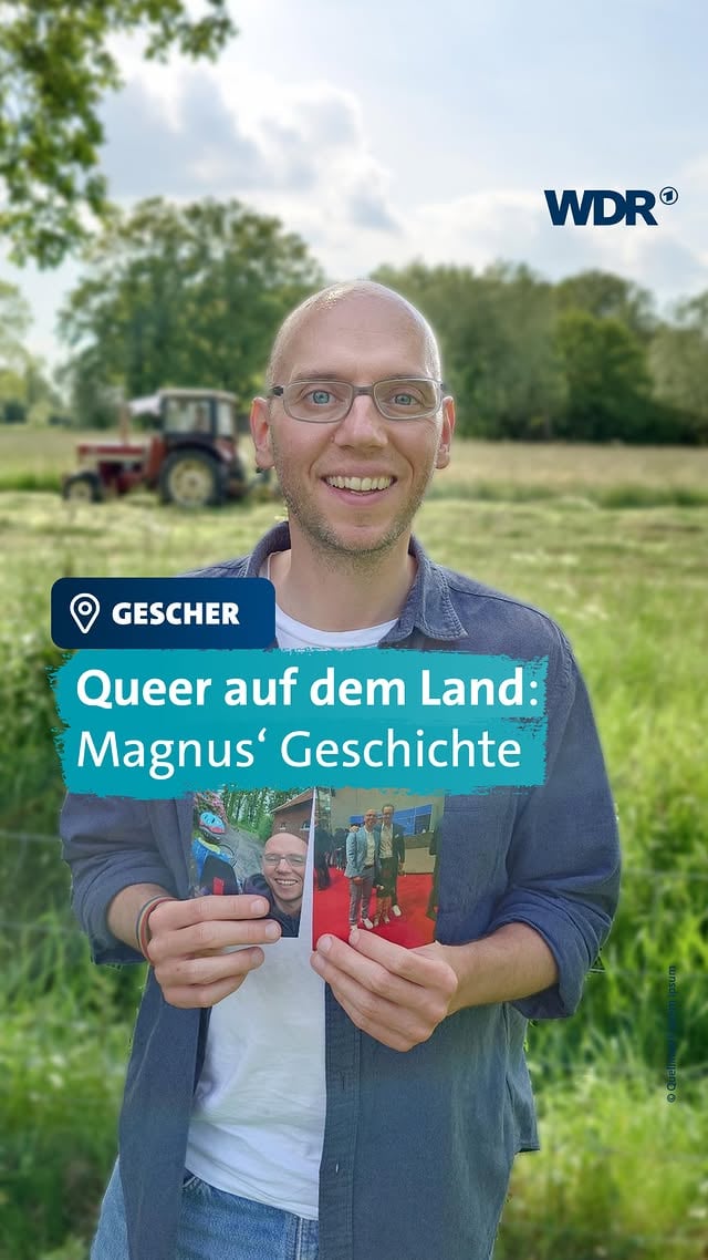 Mit 13 hatte er sein Coming-out und das an einer erzkatholischen Schule auf dem Land, in einem Dorf zwischen Köln und Düsseldorf. Ausgrenzung erlebte Magnus zum Glück kaum, stattdessen erfuhr er Akzeptanz und Verständnis. Inzwischen ist Magnus Vater einer Regenbogenfamilie und lebt mit seinem Pflegesohn und seinem Mann im Münsterland. Er findet: Auch auf dem Land kann man als queere Person seinen Platz finden. Autor: Niklas Sticht #queer # Regenbogenfamilie #comingout #ARD #WDR by @wdr