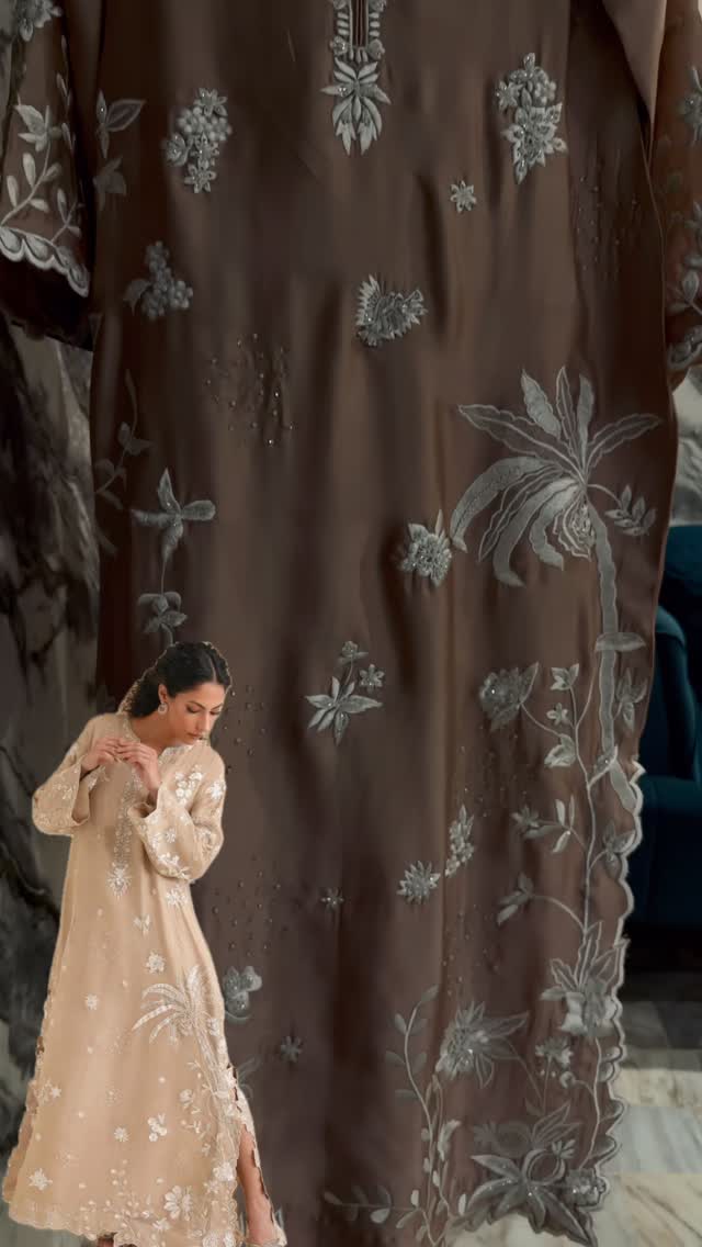 ✨ Long Kaftan Elegance ✨Grace meets timeless craftsmanship in this exquisitely designed long kaftan, adorned with intricate thread work and hand-embellished details. A perfect blend of sophistication and comfort, crafted for those who appreciate effortless luxury and refined style.Delicate embroidery, sparkling embellishments, and a flowing silhouette make this ensemble an ideal choice for festive gatherings, intimate celebrations, and elegant evenings.✨ Where tradition meets contemporary glamour.#SFSadiaFaisalOfficial #LuxuryPret #KaftanStyle #ThreadWork #HandEmbellished ElegantWear FestiveFashion PakistaniFashion LuxuryFashion StatementStyle by @sf_sadiafaisalofficial
