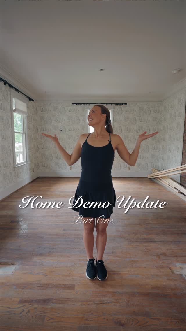 Do you want the (post demo) house tour pt. 1?? 🤗This has been a long time coming, and I’m so excited that renovations have begun! Kitchen cabinets have been ripped out, pocket doors are gone and the fireplace mantle is officially destroyed thanks to yours truly (who let me have a hammer??!) 🔨😭 Please don’t judge my renovation skills or terminology, I’m NOT a contractor and it really shows. 🤣I cannot wait to take y’all along on this journey. We’re just getting started!!! 🫣🏡 Stay turned for pt. 2! by @hannahbrown