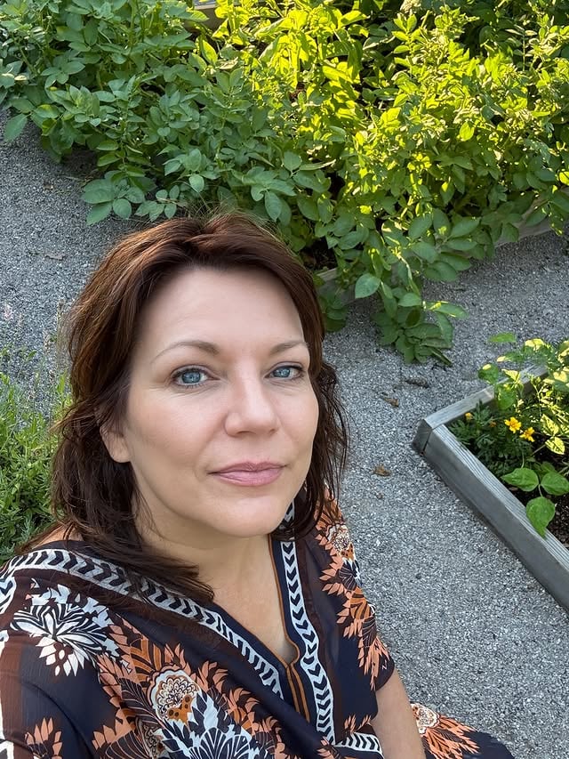 Just a girl in her potato patch. And a frittata. And a wedge salad. And….i saved the best for last. Scroll to see. :)@#garden #yorkie by @martinamcbride
