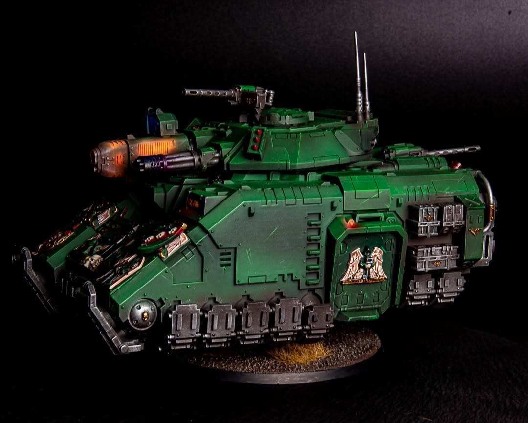Dark Angels RepulsorWith bits Liber Daemonica:Armour model Reptek type Angel#miniaturepainting #wargaming #painting #warhammercommunity #liberdaemonica by @liberdaemonica