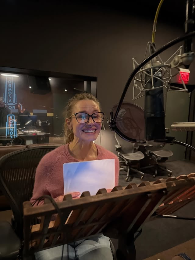 In the booth for @sonicmovie 🙌 #AmyRose is coming to life! @rejectedjokes - wish you were here!!! by @kristenanniebell