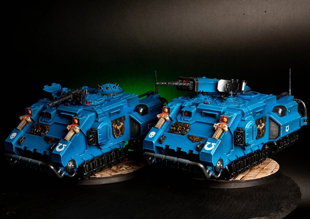 Ultramarines RhinoWith bits Liber Daemonica:Armour model Reptek type Romanus#miniaturepainting #wargaming #painting #warhammercommunity #liberdaemonica by @liberdaemonica