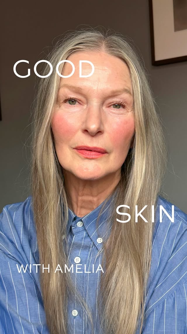 “I’ve decided to go with the aging process, rather than against it,” says @ameliabackman of the ‘Good Skin’ philosophy behind her beauty routine. 

The Swedish stunner, who’s in her sixties, calms her canvas with a potent skin duo, then uses pops of brightening, blooming color on cheeks and lips. Bonus for a finishing swipe of HydroBalm Tinted Lipstick in Juice.

Amelia’s complete mature skin routine is available at the link in bio. Tell us your ‘good skin’ philosophies below.