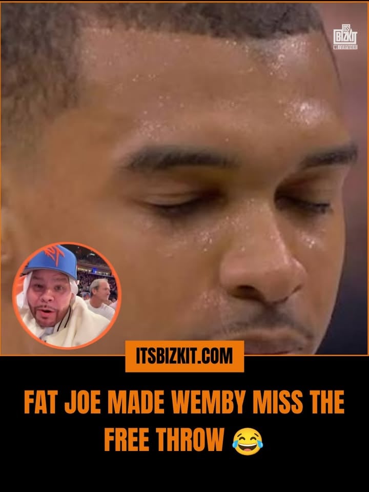 Fat Joe made Wemby miss the Free Throw 😂😂