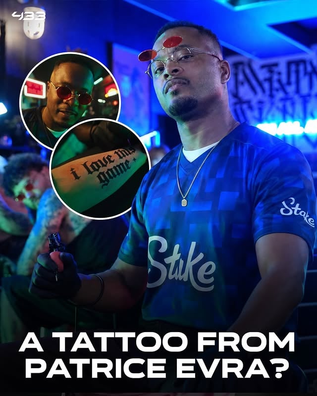 A 𝗧𝗔𝗧𝗧𝗢𝗢 from @patrice.evra can only say 𝐨𝐧𝐞 thing ⚽❤️