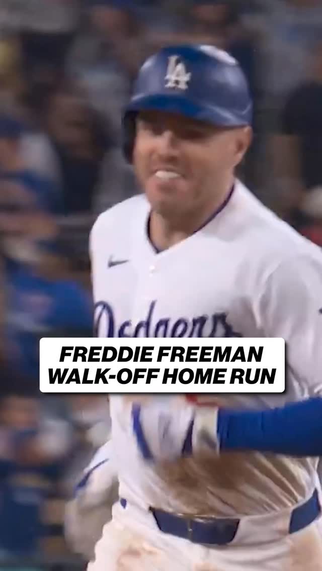 BALLGAME! FREDDIE FREEMAN LAUNCHES A DRAMATIC WALK-OFF HOME RUN! 🤩