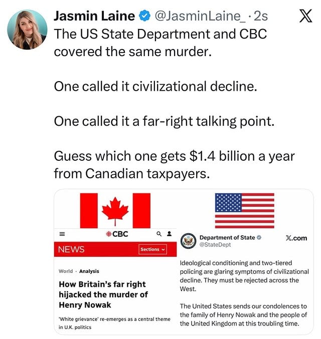 One of these countries has state media. The other one doesn’t. See if you can tell which is which.#canada #politics #uk #henrynowak #trump by @jasminlaine