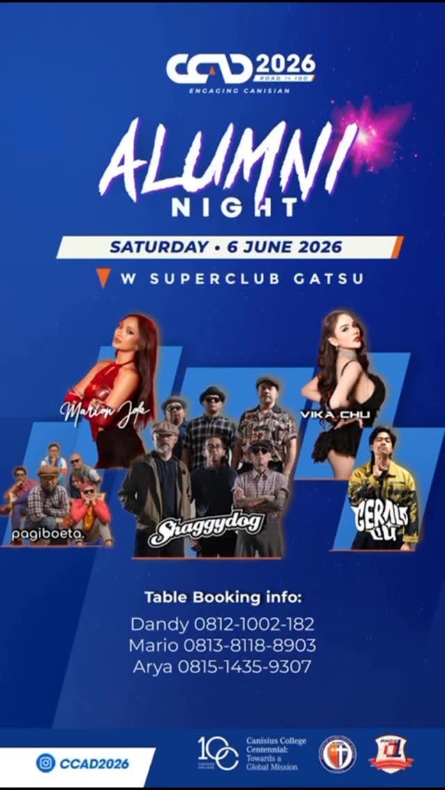 This a call for all CANISIAN...📣📣 Kalian wajib dateng ke ALUMNI NIGHT KANISIUS besok 6 Juni 2026 di @wsuperclub 📍Gatot SubrotoGUARANTEE‼️ ini akan jadi event paling pecah penutup @ccad2026, Don't miss it guys & see u❤️‍🔥#djvikachu #fdj #performance #ccad2026 #canisius by @vika_chu_official