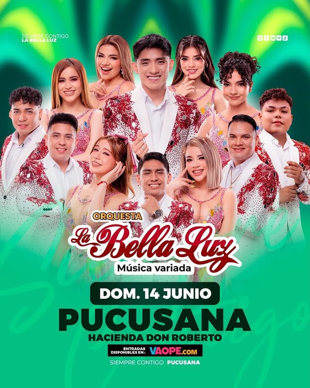 ✨ Siempre Contigo #Pucusana ✨Este domingo 14 de junio nos reencontramos con ustedes para vivir una noche inolvidable, llena de cumbia, alegría y muchas emociones. 🎶💃¡No faltes! Los esperamos para cantar y bailar juntos de principio a fin. ❤️#LaBellaLuz #SiempreContigo #CumbiaPeruana #Pucusana by @orquestalabellaluzoficial
