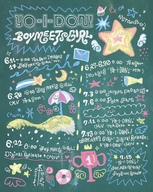 Schedule Poster

NCT WISH Japan Double A-Side Single
【YO-I-DON! / BOY MEETS GIRL】 
➫ 2026.07.15 Release

💿 Pre-order
https://NCT-WISH.lnk.to/YID_BMG 

EVERYTHING, ALL AT ONCE, NEO
2026NCT.COM

#NCTWISH
#YO_I_DON! #BOYMEETSGIRL
#NCT_10TH_ANNIVERSARY