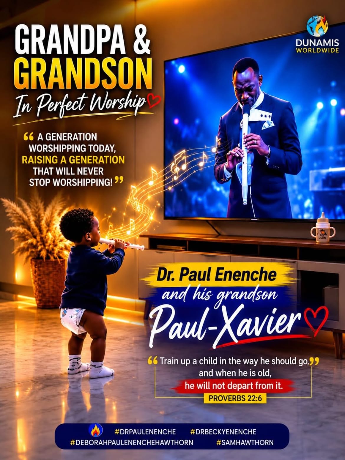 Grandpa & Grandson 🥹❤️🎶

A beautiful picture of legacy and godly influence. As one generation lifts up the name of Jesus, another is learning to do the same. What we model today becomes the foundation of tomorrow.

“Train up a child in the way he should go, and when he is old, he will not depart from it.” — Proverbs 22:6

May we raise a generation that will love God passionately, worship Him sincerely, and serve Him faithfully. 🙏🏽❤️