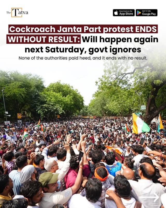 School students, college-goers, competitive exam aspirants and parents were among those who gathered at Jantar Mantar, New Delhi on Saturday (June 6, 2026) for a protest organised by the supporters of the Cockroach Janta Party (CJP), with many saying concerns over the education system had brought them to the demonstration.

Abhijeet Dipke, founder of the online movement CJP, criticised the government for focusing on the organisation’s social media activity rather than addressing their demands, which include

Union Education Minister Dharmendra Pradhan’s resignation over alleged irregularities in examinations and recruitment tests.
The protest ended peacefully. Six people were detained by the Delhi Police to prevent a possible confrontation between two groups during the Cockroach Janta Party’s (CJP) protest at Jantar Mantar, officials said.