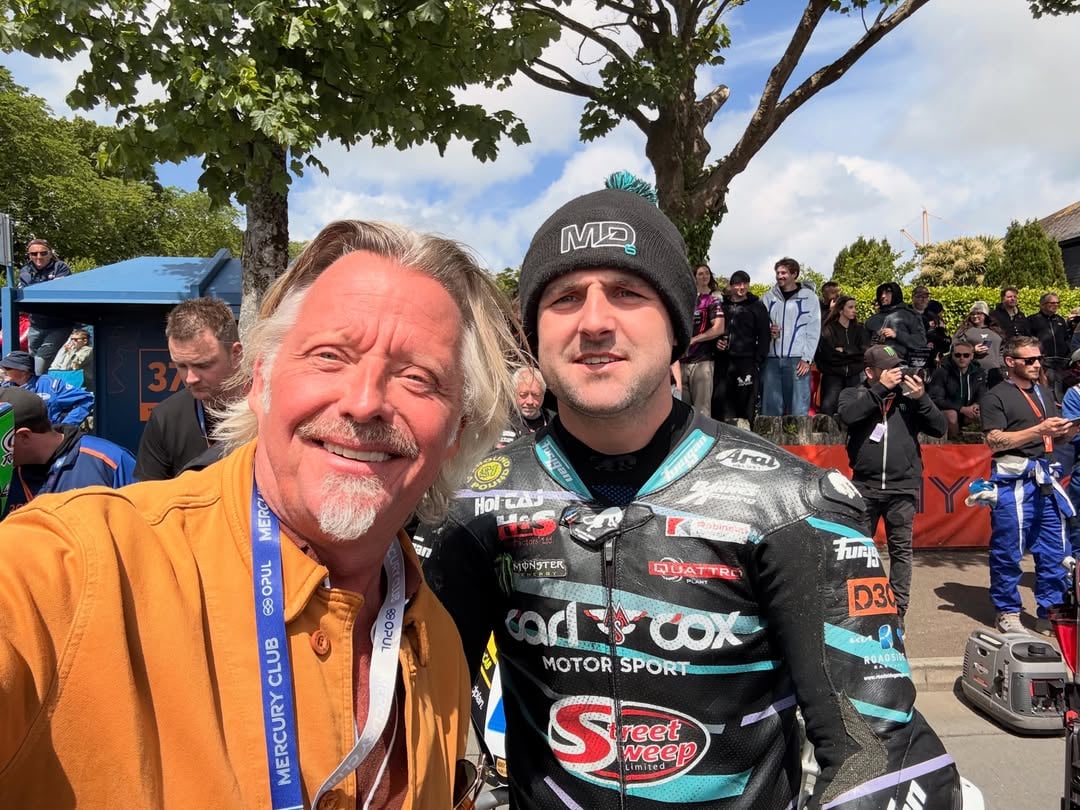 At the start line of the Super sport. @dunlop.michael by @charleyboorman