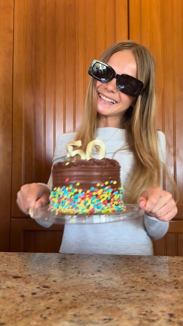 Thank you guys so much for 50k!!!! I’m so grateful for each and everyone of you there might be a giveaway coming up soon… #fypppppppppppppppppppppppppppppppppppppppppppppppppppppppppppppppppppppp #totallyteegan #girlpower #yay #cakeideas ignore the kind of ugly chunky glasses