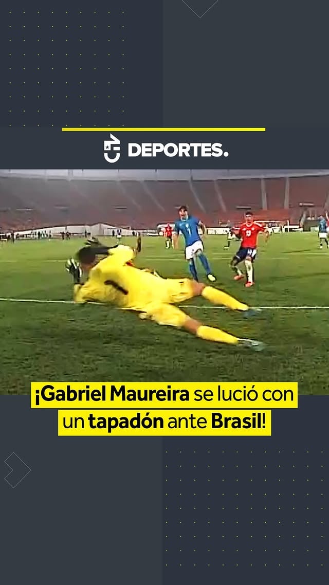 ¡TAPADÓN DE MAUREIRA PARA MANTENER LA IGUALDAD!🧤 Ya en el cierre de la primera mitad entre Chile y Brasil Sub-20, Gabriel Maureira se lució con una espectacular atajada tras un remate a quemarropa en plena área chica. ¡El arquero de Colo Colo voló para evitar el primero de la visita!#CHVDeportes #LaRojaSub20xCHV #Brasil
