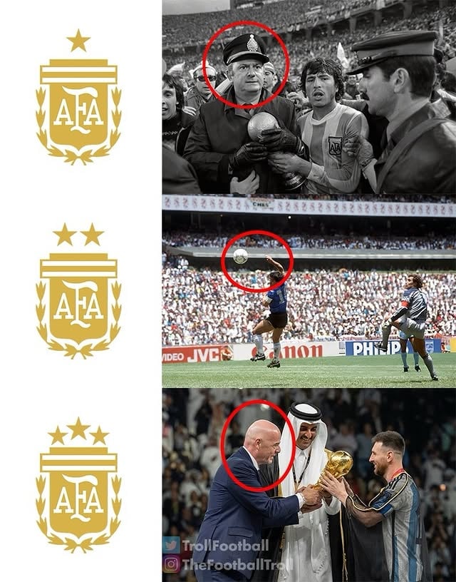Argentina’s 3 stars